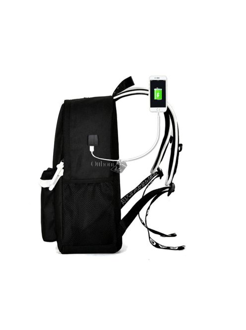 Világító USB-töltős hátizsák