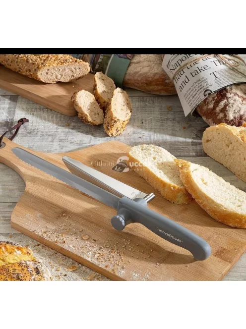 Kenyérszeletelő kés állítható vágásvezetővel (InnovaGoods)