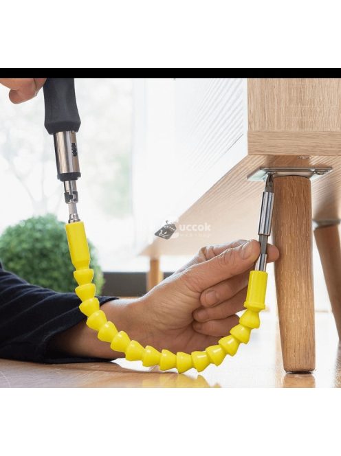 Rugalmas mágneses csavarbehajtó hosszabbító - 10 bit kiegészítővel (InnovaGoods)