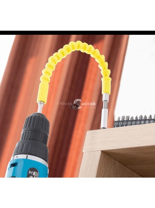 Rugalmas mágneses csavarbehajtó hosszabbító - 10 bit kiegészítővel (InnovaGoods)