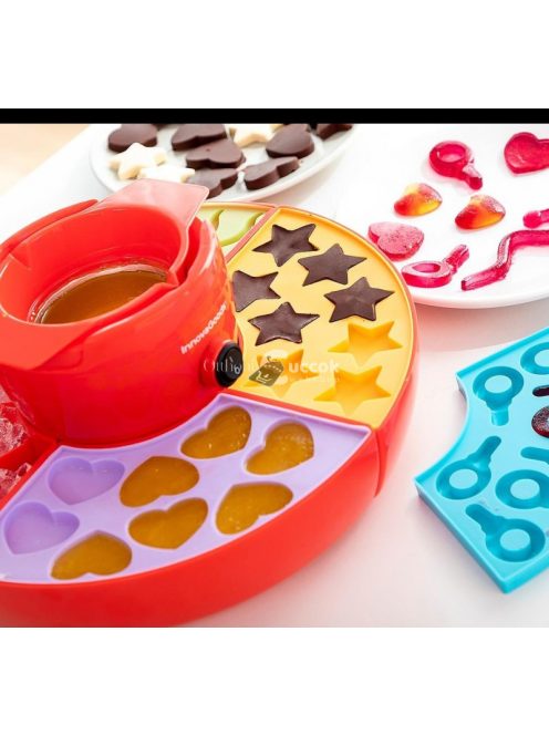 2 in 1 Gumicukor és csokoládéforma, fondü gép (InnovaGoods)