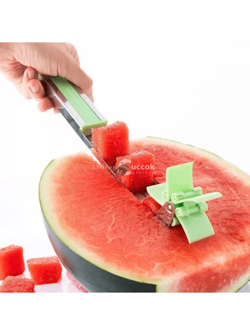 Görögdinnye szeletelő (kis kockákra)