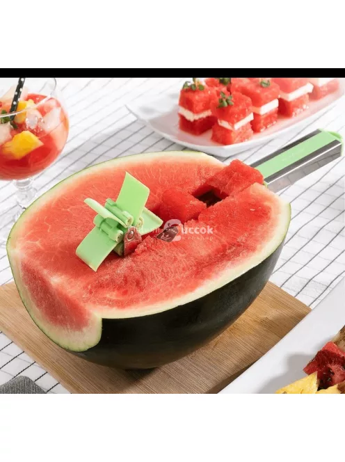 Görögdinnye szeletelő (kis kockákra)