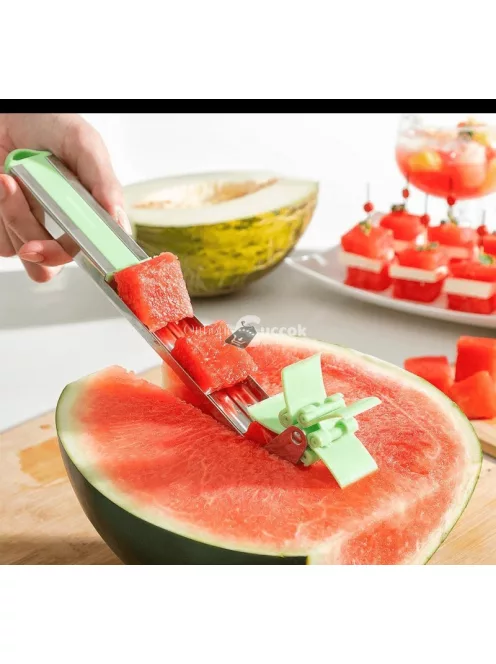 Görögdinnye szeletelő (kis kockákra)