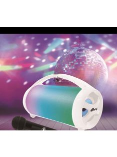 Világító szivárványos bluetooth hangszóró mikrofonnal