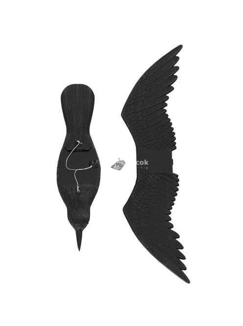 Felakasztható madárijesztő (varjú forma)