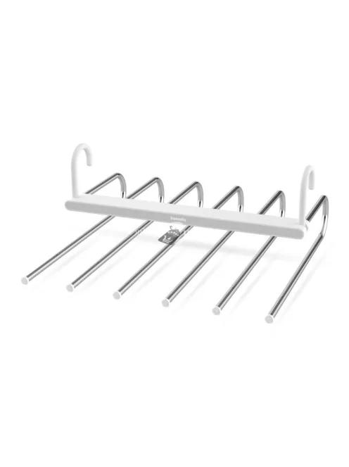 Akasztható törölközőszárító, nadrágtartó vállfa 6 akasztóval