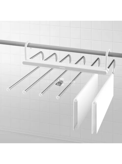 Akasztható törölközőszárító, nadrágtartó vállfa 6 akasztóval