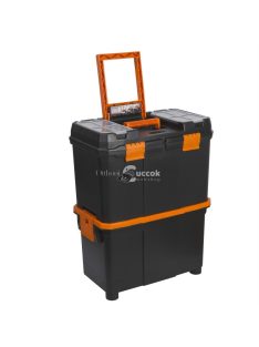 Többrészes, húzható műanyag szerszámláda