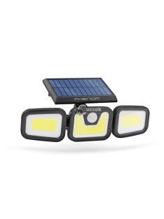   Mozgásérzékelős szolár reflektor karos, forgatható (3 LED) - Phenom