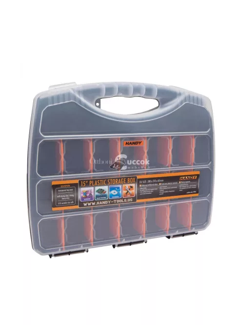 Kelléktároló doboz variálható méretű rekeszekkel