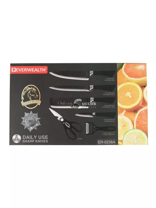 Everrich 6 darabos konyhakés készlet