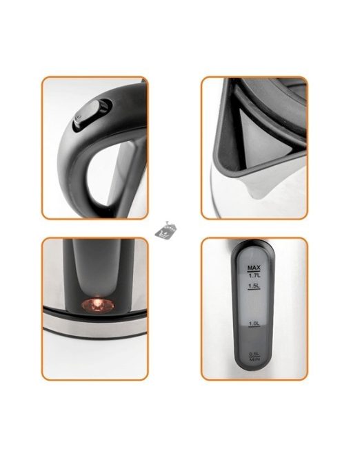 Rozsdamentes acél vízforraló - HG VF 04