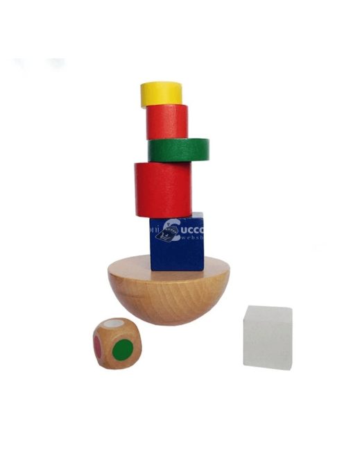 Fa egyensúlyozó torony gyerekeknek