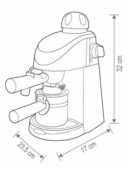 Eszpresszó kávéfőző (HG PR 06)