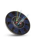 Szolár szökőkút színes LED-del, akkumulátorral