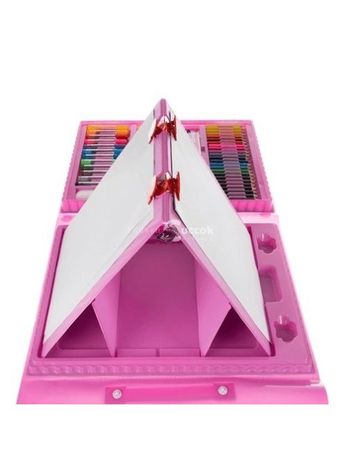 Művész készlet rózsaszín táskában, 208 db-os