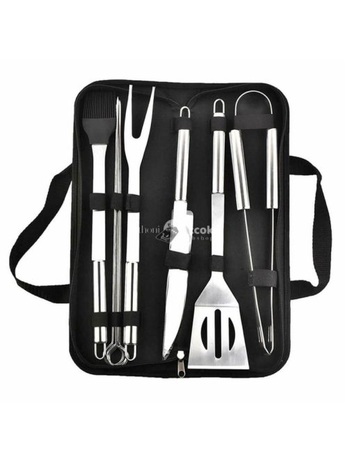 9 részes grill eszköz készlet táskában