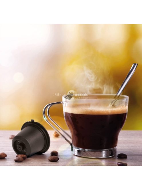 Újratölthető műanyag kávékapszula (Nespresso gépekbe - 5 darabos)