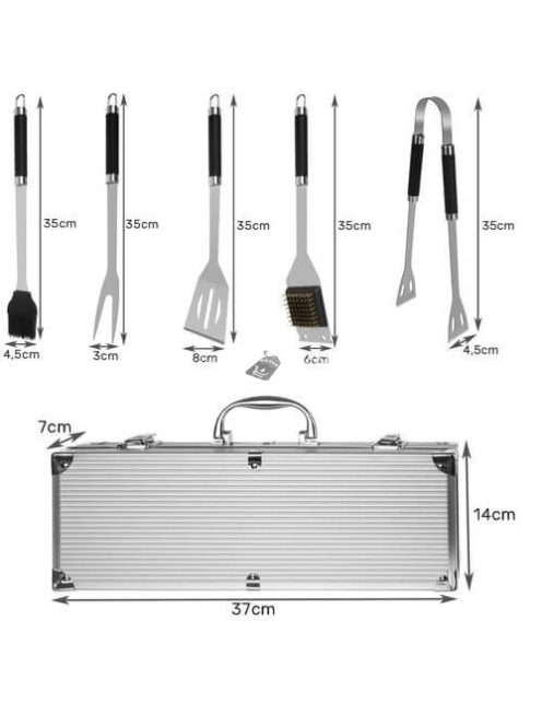 Barbecue szett tokban (5 darabos) - Kaminer