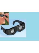 Zoomies binokuláris típusú szemüveg, fekete, állítható zoommal