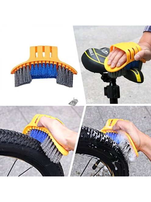 Kerékpártisztító kefe készlet