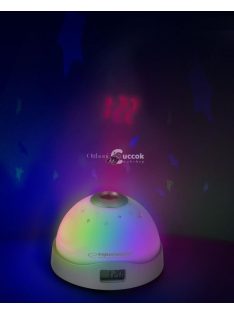 Projektoros ébresztőóra led világítással
