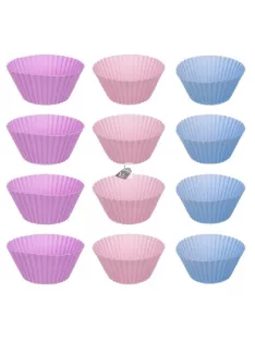 Muffin sütőtálca, sütőlap + 12 db szilikon forma