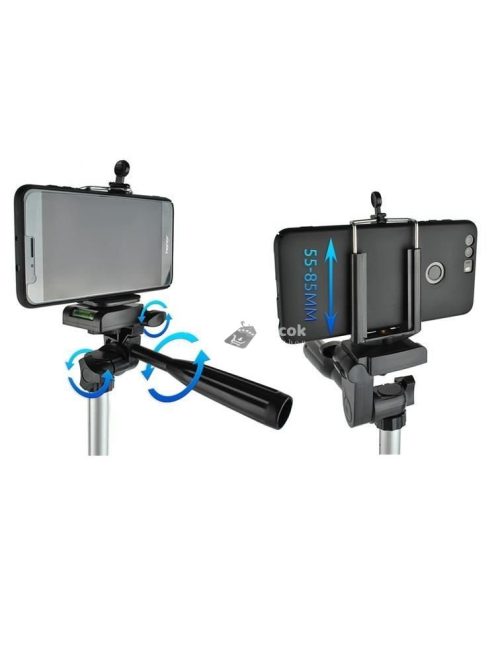 Tripod állvány bluetooth-os távirányítóval