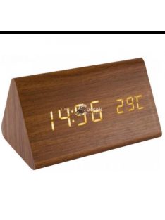   Home by Somogyi Digitális fa ébresztőóra, hőmérséklet kijelzéssel