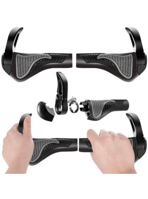 Csúszásgátló kerékpár kormánymarkolat, szarvakkal (Trizand)