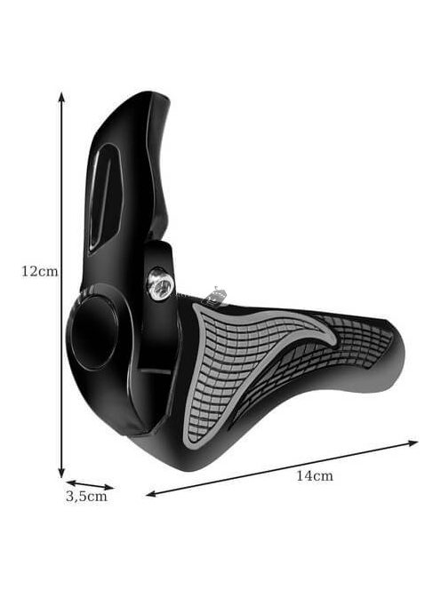 Csúszásgátló kerékpár kormánymarkolat, szarvakkal (Trizand)