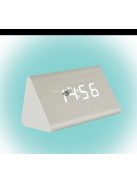 Home by Somogyi Digitális LED ébresztőóra, fehér, hőmérséklet kijelzéssel