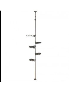 Teleszkópos virágtartó szürke színben