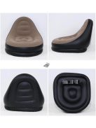 Felfújható fotel lábtartóval