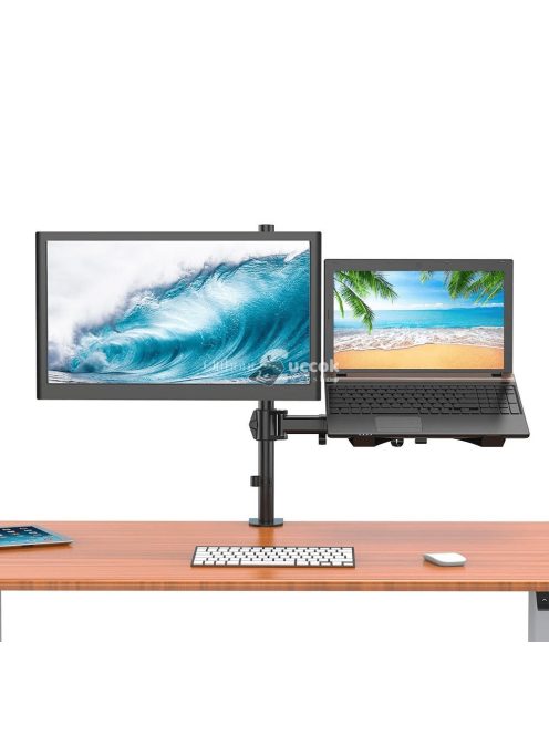 Asztali monitor és laptoptartó állvány