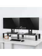 Állítható dupla monitor tartó asztal