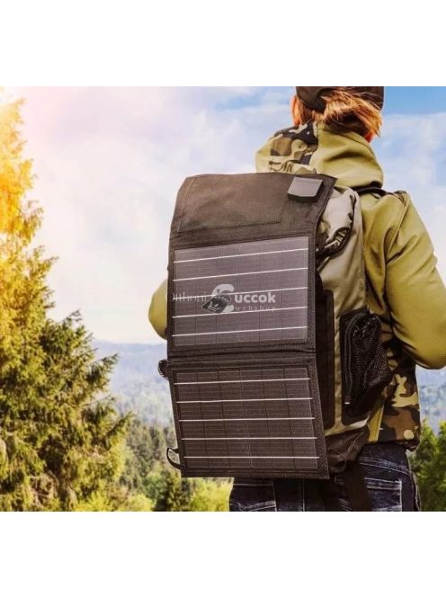 Hordozható napelemes töltő - 15W