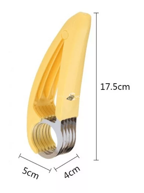 Konyhai gyümölcs-, és zöldségszeletelő, banánvágó