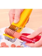 Konyhai gyümölcs-, és zöldségszeletelő, banánvágó