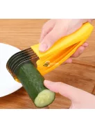 Konyhai gyümölcs-, és zöldségszeletelő, banánvágó