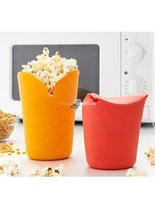 Összecsukható szilikon popcorn készítő tál, 2 db (InnovaGoods)