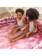 Leopárd mintás felfújható gyerekmedence, rózsaszín, Ø 150 cm, Swim Essentials