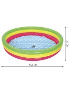 BESTWAY szivárványos pancsoló medence (152 cm)