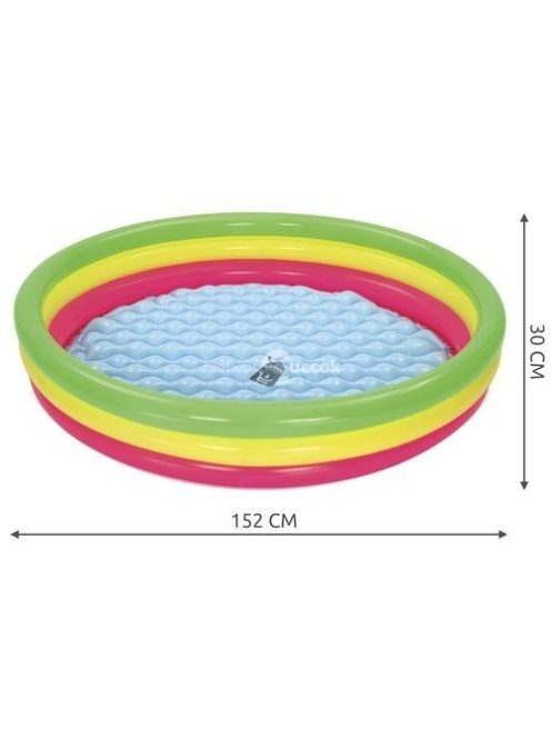 BESTWAY szivárványos pancsoló medence (152 cm)