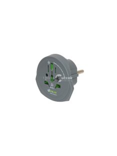 Q2 power utazóadapter, World to Europe