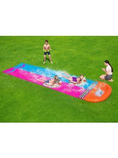   BESTWAY duplapályás vízicsúszda felfújható lámával (488 cm)