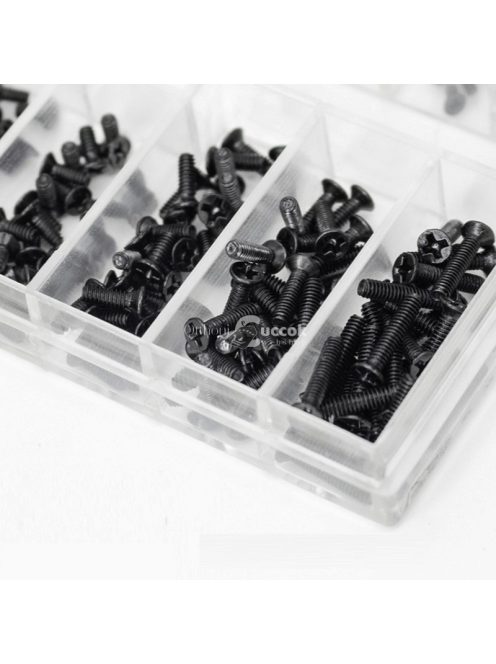 Mini csavar szett, 18 féle, összesen 500 db
