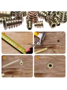 Menetes anyacsavar készlet fabútorokhoz (230 db)