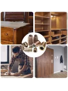 Menetes anyacsavar készlet fabútorokhoz (230 db)